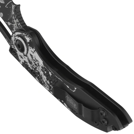 Microtech Stitch-A S/E Automatic Knife Battle Ready Aluminum, Battle Ready F/S M390MK by Borka Blades and Tony Marfione (169-3BYRND)