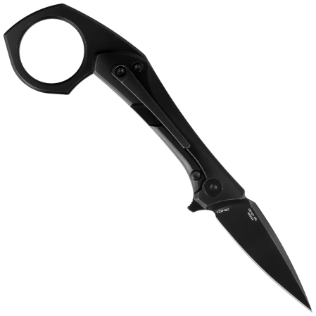 Bestech Duci Knife Black Titanium, Black Stonewashed CPM 20CV by Ostap Hel (BT2605C)