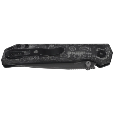 Kizer Begleiter 2.9 BLL Knife Gray Vortex Micarta, Gray PVD / Stonewashed BD1N by Azo (V3458.2BDA2)