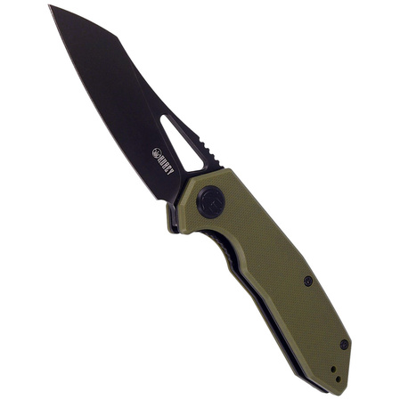 Nóż składany Kubey Knife New Vagrant Tan G10, Darkwashed AUS-10 (KU291E)