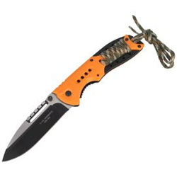 Herbertz CJH Orange Plastic/Paracord Knife, Black 420 (564712 - 10000356)