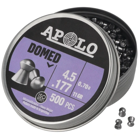 Apolo Domed AirGun Pellets .177 / 4.5 mm, 500 pcs 0.60g/9.0gr (19913)