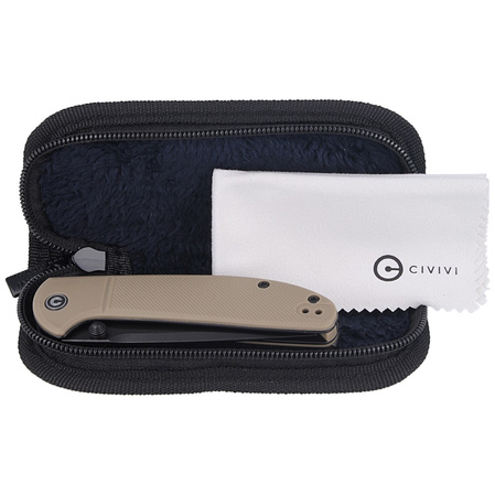 Nóż składany CIVIVI Badlands Vagabond Tan FRN, Black Stonewashed (C2019A)
