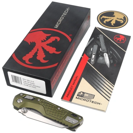 Nóż składany Microtech MSI Ram-Lok Mini S/E Frag OD Green Aluminium, Stonewashed M390MK by Tony Marfione (210M-10FROD)