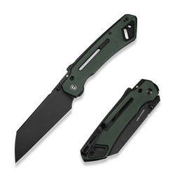 Civivi Buster FG Knife Green Canvas Micarta, Black Stonewashed Nitro-V by Snecx Tan (C24052-3)
