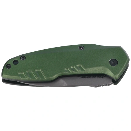 Nóż składany Third Decor Habitat N83V Green Anodized Aluminum, Titanium Gray Coated 420 (TH-N83V)