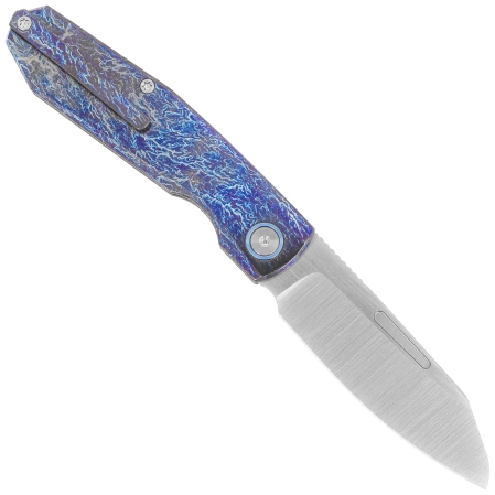 Nóż składany Remette Squirrel Lightning Titanium, Manual Fine Grinding Satin M390 (RTDP-V)