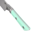 Nóż kuchenny Microtech Santoku 4.2'' Titanium Bolster/Caribbean Blue G10, Stonewashed M390MK (3300B-10CA)