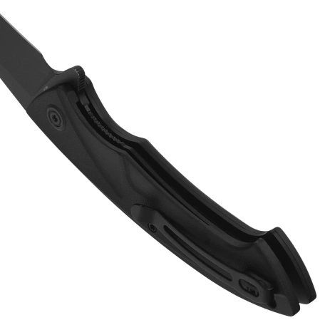 Kubey Anteater Knife Black G10, Blackwashed 14C28N (KU212D)