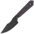 Kizer Mini Harpoon Knife Purple Haze Fat Carbon, Black Matte DLC Ultra S45VN by Maverick Customs (1040S9)
