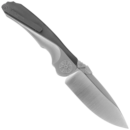 Nóż składany Rike Knife Tissot Black Titanium, Satin M390 (RK-Tissot 1-B)