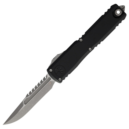 Microtech Ultratech Gen IV Interceptor Signature OTF Knife Black Aluminium, Apocalyptic M390MK by Tony Marfione (11174-10APS)