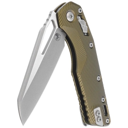 Microtech MSI S/E Knife OD Green Fluted Aluminum, Apocalyptic M390MK by Tony Marfione (210-10APFLOD)