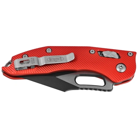 Nóż składany Microtech Stitch-M Ram-Lok S/E Fluted Red Aluminium, Black M390MK by Borka Blades and Tony Marfione (169RL-1FLRD)