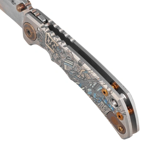 Spartan-Ronin Harsey Folder ''Gun Fighter'' Titanium, Stonewashed MagnaCut