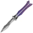 Martinez Albainox Balisong Knife 3D Purple Steel, 3D Pattern 3Cr13Mov (02256)