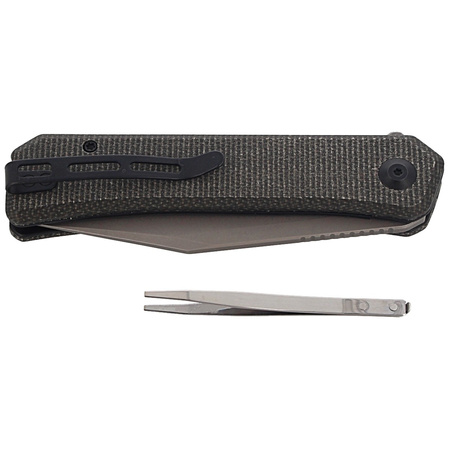 Nóż składany CIVIVI Relic Dark Green Micarta, Gray Stonewashed Nitro-V (C20077B-3)