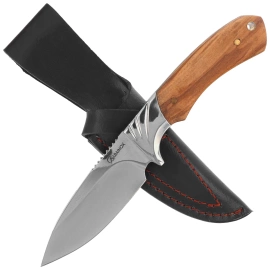 Martinez Albainox Hunting Knife Olive Wood, Mirror 3Cr13MoV (32360)