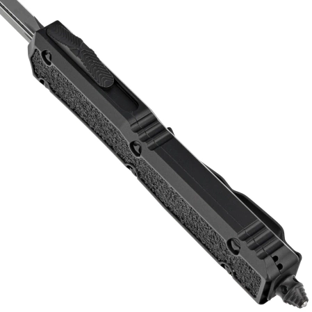 Nóż automatyczny OTF Microtech Makora Signature D/E Black DLC Aluminium/Black Inlays, Black DLC by Tony Marfione (206-1TS)