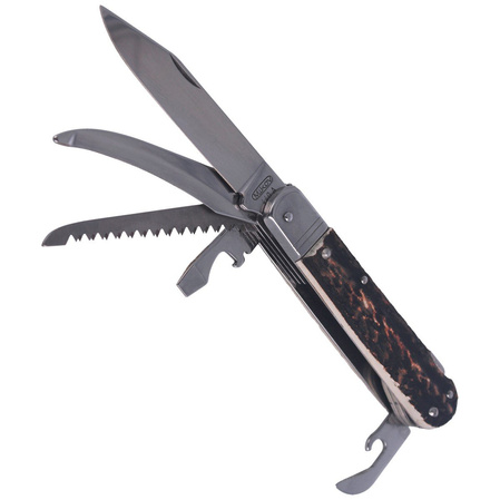 Mikov Fixir Hunting Folding Knife, Imit. Dear Stag (232-XH-5 KP)