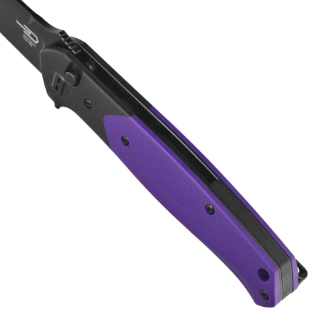 Nóż składany Bestech Swordfish Black/Purple G10, Black PVD 14C28N (BG62C)