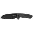 Sencut Kyril Black Micarta, Black Stonewashed 9Cr18MoV by Ferrum Forge Knife Works (S22001-3)