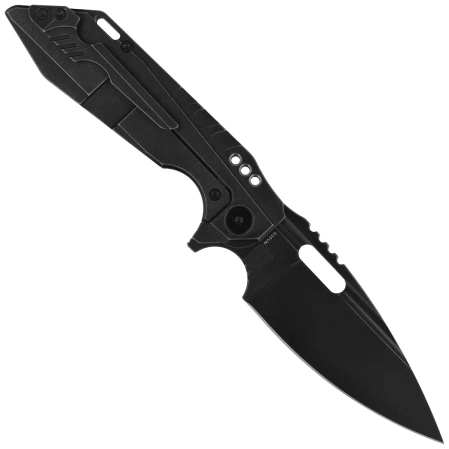 Bestech Knife Shodan Black Titanium / Carbon Fiber, Black Stonewashed CPM S35VN by Todd Knife and Tool (BT1910D)
