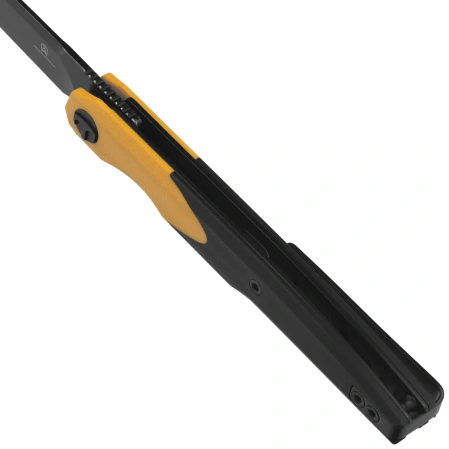 Bestechman Lanza Black/Yellow G10, Black Stonewashed 14C28N by Grzegorz Grabarski (BMK14F)