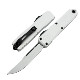 Microtech Ultratech Gen IV S/E Signature OTF Knife Storm Trooper White Aluminium, White Cerakote M390MK by Tony Marfione (11214-1STD)