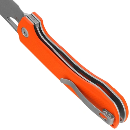 Kubey Elang Knife Orange G10, Beadblasted AUS-10 by Sebastian Irawan (KU365A)
