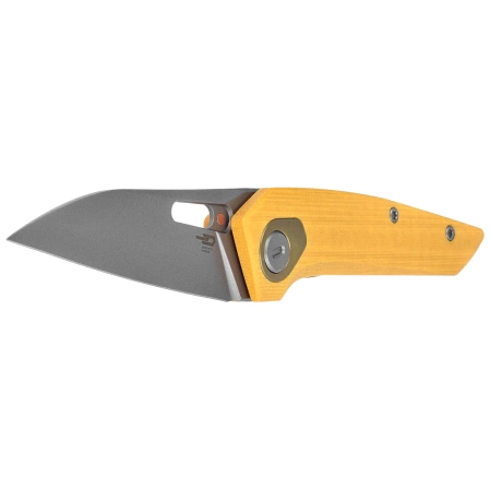 Bestech VK-Void G10 Knife Yellow G10, Bead Blasted MagnaCut by Vulpex Knives (BG63A)
