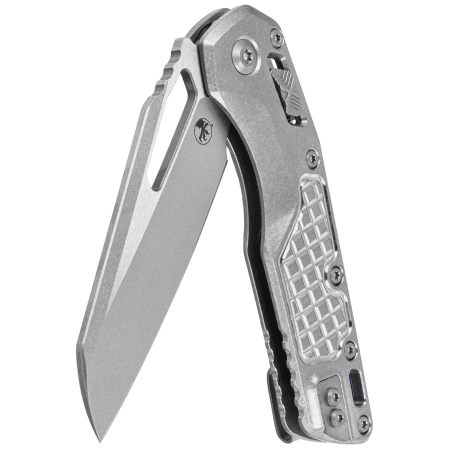 Microtech MSI S/E Knife Marfione Select Stonewashed Frag Titanium, Blue HW, Stonewashed M390MK by Tony Marfione (210-10FRMS2)