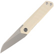 Civivi Ki-V Plus G10 Ivory, Silver Bead Blasted Nitro-V by Ostap Hel (C20005B-2)