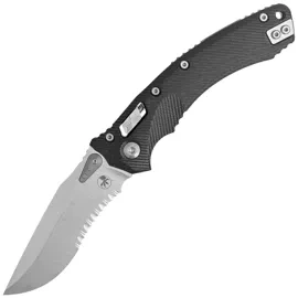 Microtech Amphibian Ram-Lok S/E Knife Black Fluted G10, Stonewashed P/S M390MK by Tony Marfione (137RL-11FLGTBK)