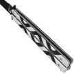 Third Decor Habitat Balisong Knife Grey/Black Aluminum, Black 420 (12313)