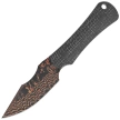 Kizer Bone Knife Black Micarta, Copper Damascus by Maverick Customs (1122A2)