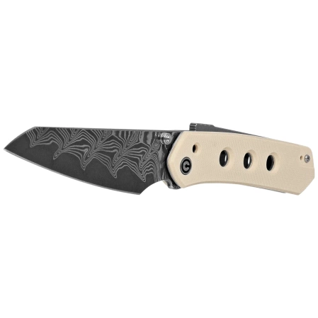 Civivi Knife Vision FG Ivory G10, Damascus by Snecx Tan (C22036-DS1)