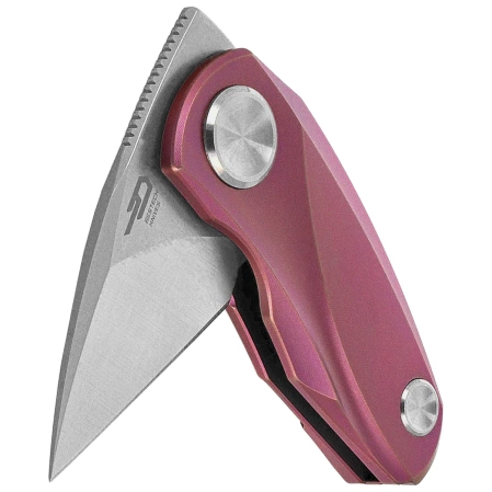 Bestech Tulip Frame Lock Knife Purple Titanium, Stonewashed / Satin M390 by Ostap Hel (BT1913C)