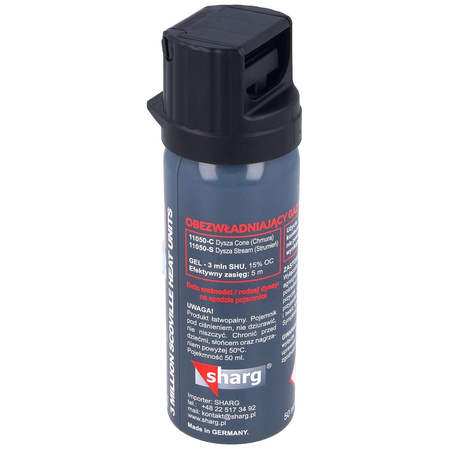 Zestaw trzech gazów pieprzowych Sharg Graphite Gel 3mln SHU, Cone 50ml (11050-C)