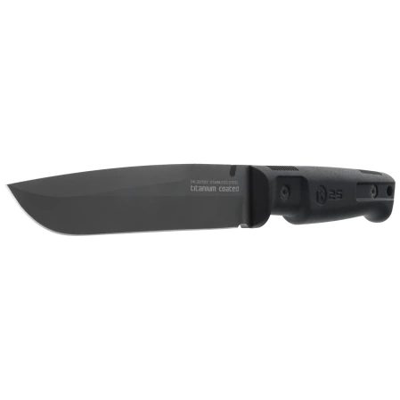 Nóż K25 RK-32757 Black Rubber, Black Titanium 4Cr13Mov