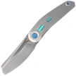 Reate VK-CLU Knife Bead Blasted Titanium, Hand Rubbed Satin Elmax by Vulpex Knives