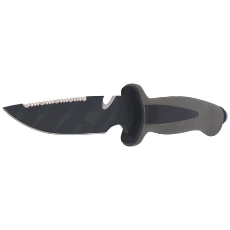 MAC Aquatys Diving Knife Green-Black PP-TPE, PTFE Green Camu W 1.4060