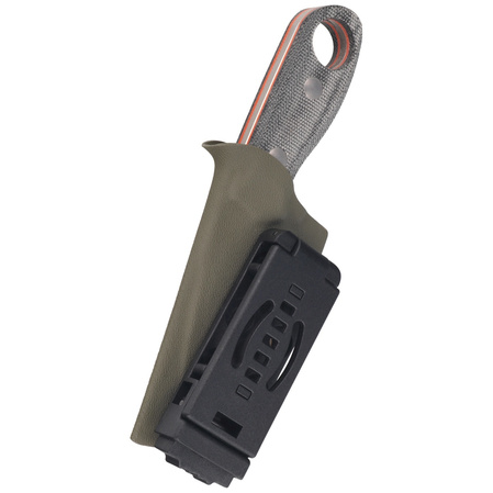 Nóż Kizer Beaver Black Micarta / Orange G10, Stonewashed / Blasted Nitro-V (1078A2)