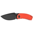 Kubey Momentum Knife Red G10, Blackwashed D2 by Sherif Manganas (KU344P)