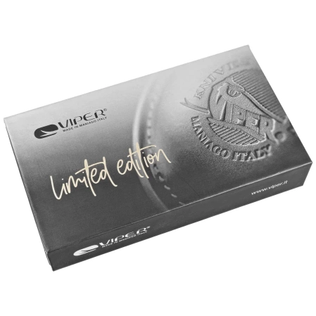 Viper Turn LE 111/300 Titanium/Dark Matter Copper Fat Carbon, Bead Blasted M390 by Fabrizio Silvestrelli Knife (V5986FCC)