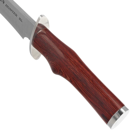 Nóż Muela Hunter-17R Red Pakka Wood, Satin X50CrMoV15