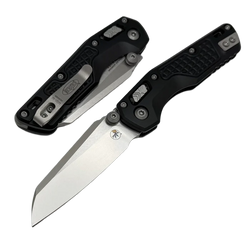 Microtech MSI Mini S/E Knife Frag Black Aluminum, Stonewashed M390MK by Tony Marfione (210M-10FR)