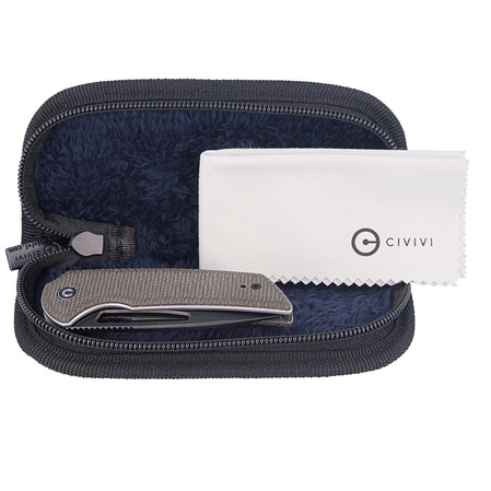 CIVIVI Odium Dark Green Micarta, Black Stonewashed (C2010G)