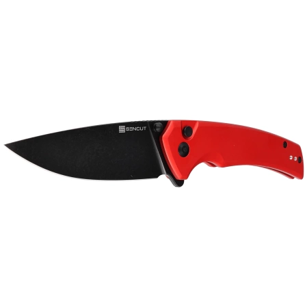 Nóż składany Sencut Serene Red Aluminium, Black Stonewashed D2 (S21022B-2)