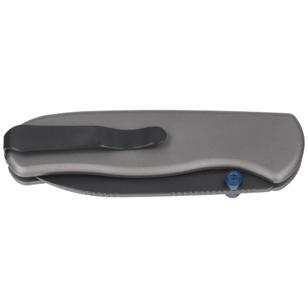 Kizer Drop Bear Zero Knife Dark Gray Aluminum, Matte DLC Ultra Elmax by Azo (Ki3619BDA1)